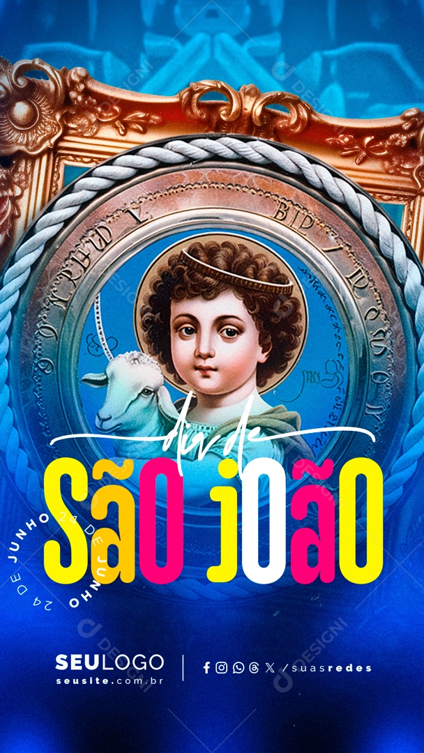 Story Dia de São João 24 de Junho Social Media PSD Editável