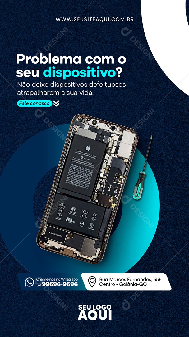 Story Assistência Técnica Social Media PSD Editável