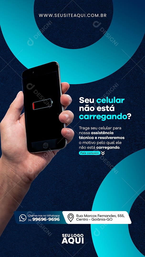 Story Assistência Técnica Social Media PSD Editável