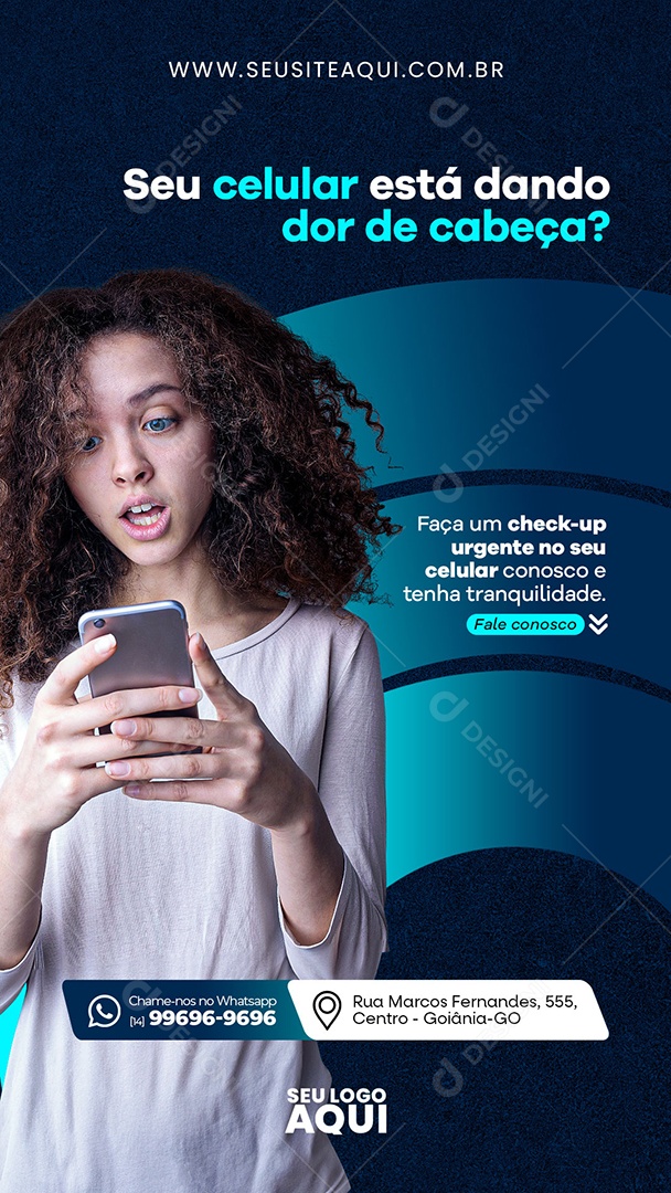 Story Assistência Técnica Social Media PSD Editável