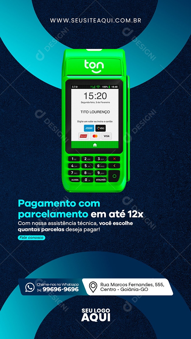 Story Assistência Técnica Social Media PSD Editável