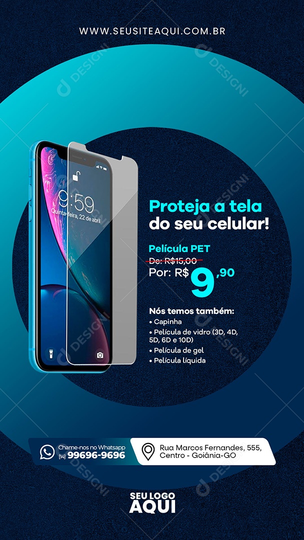 Story Assistência Técnica Social Media PSD Editável