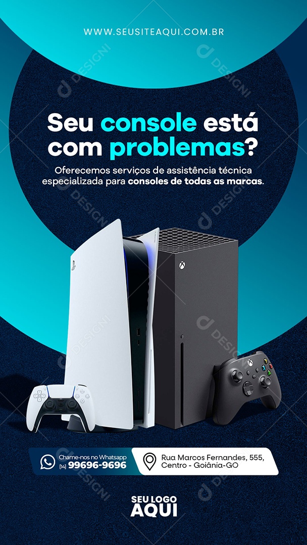 Story Assistência Técnica Social Media PSD Editável