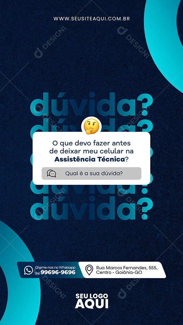 Story Assistência Técnica Social Media PSD Editável