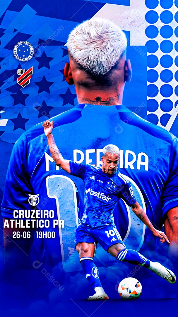 Flyer Matchday Matheus Pereira Cruzeiro