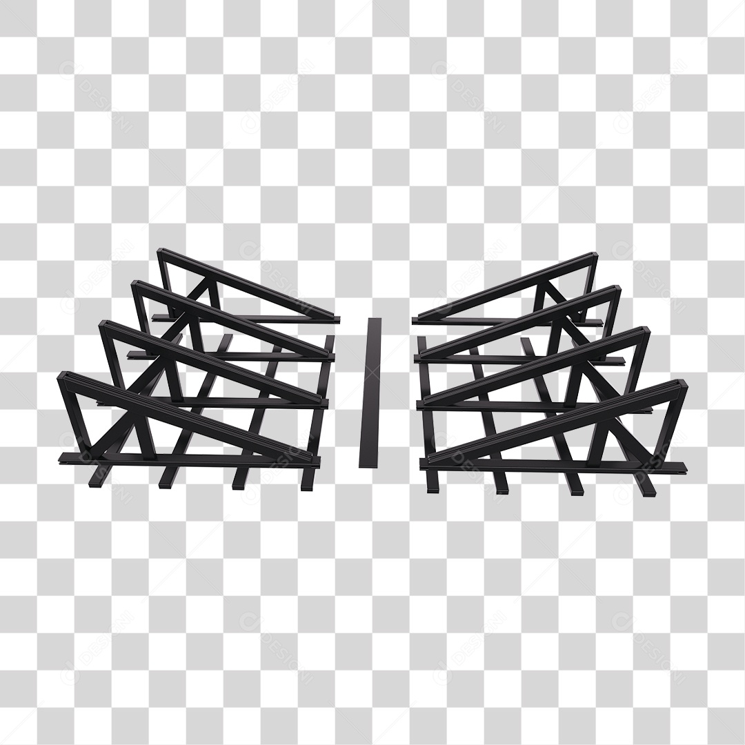Armação Telhado Metal PNG Transparente