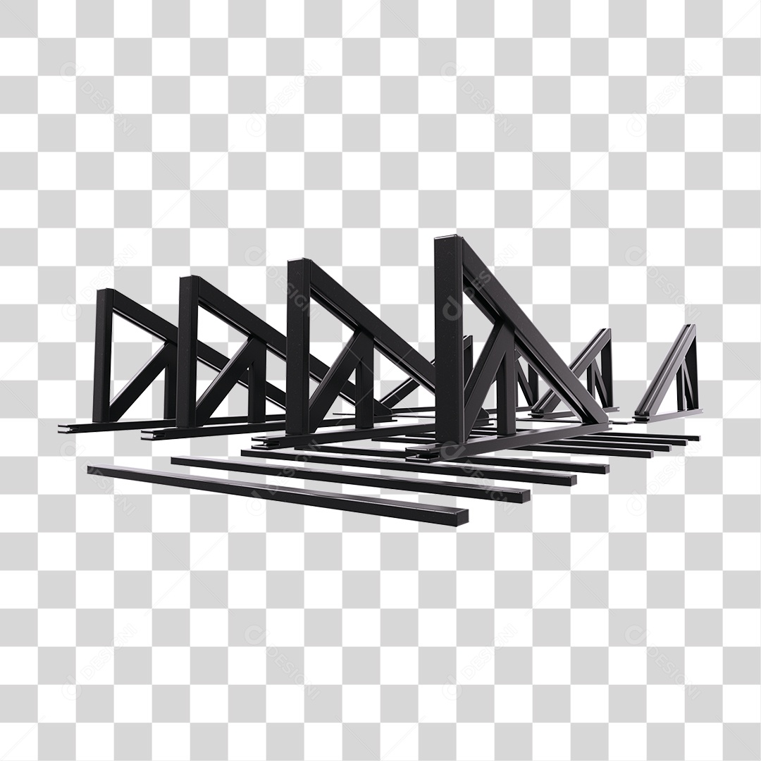 Armação Telhado Metal PNG Transparente