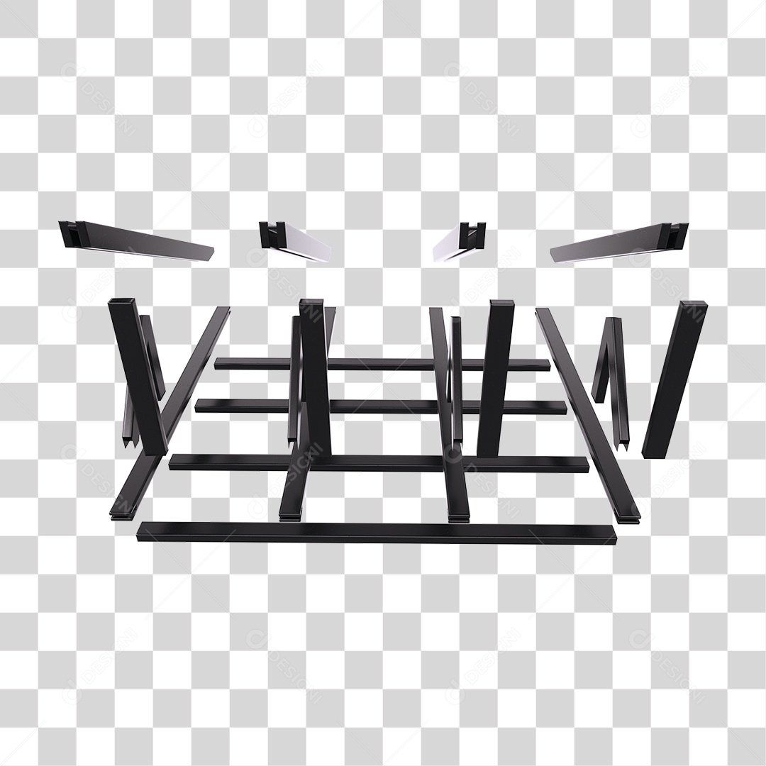 Armação Telhado Metal PNG Transparente