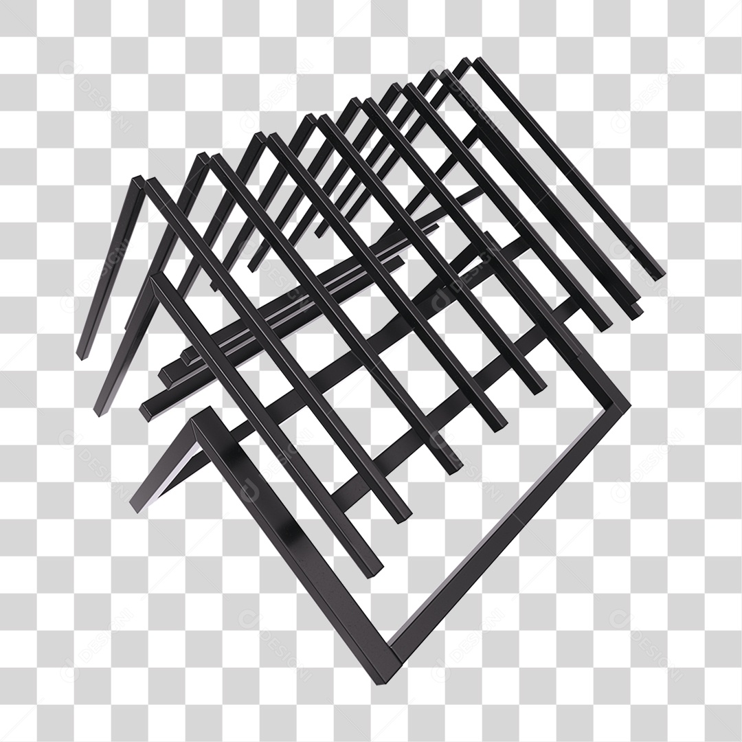 Armação Telhado Metal PNG Transparente