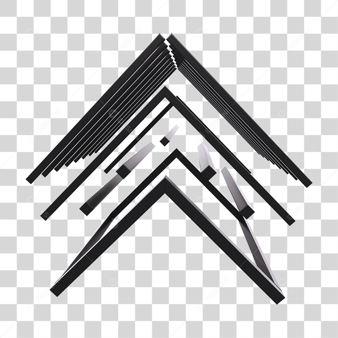 Armação Telhado Metal PNG Transparente