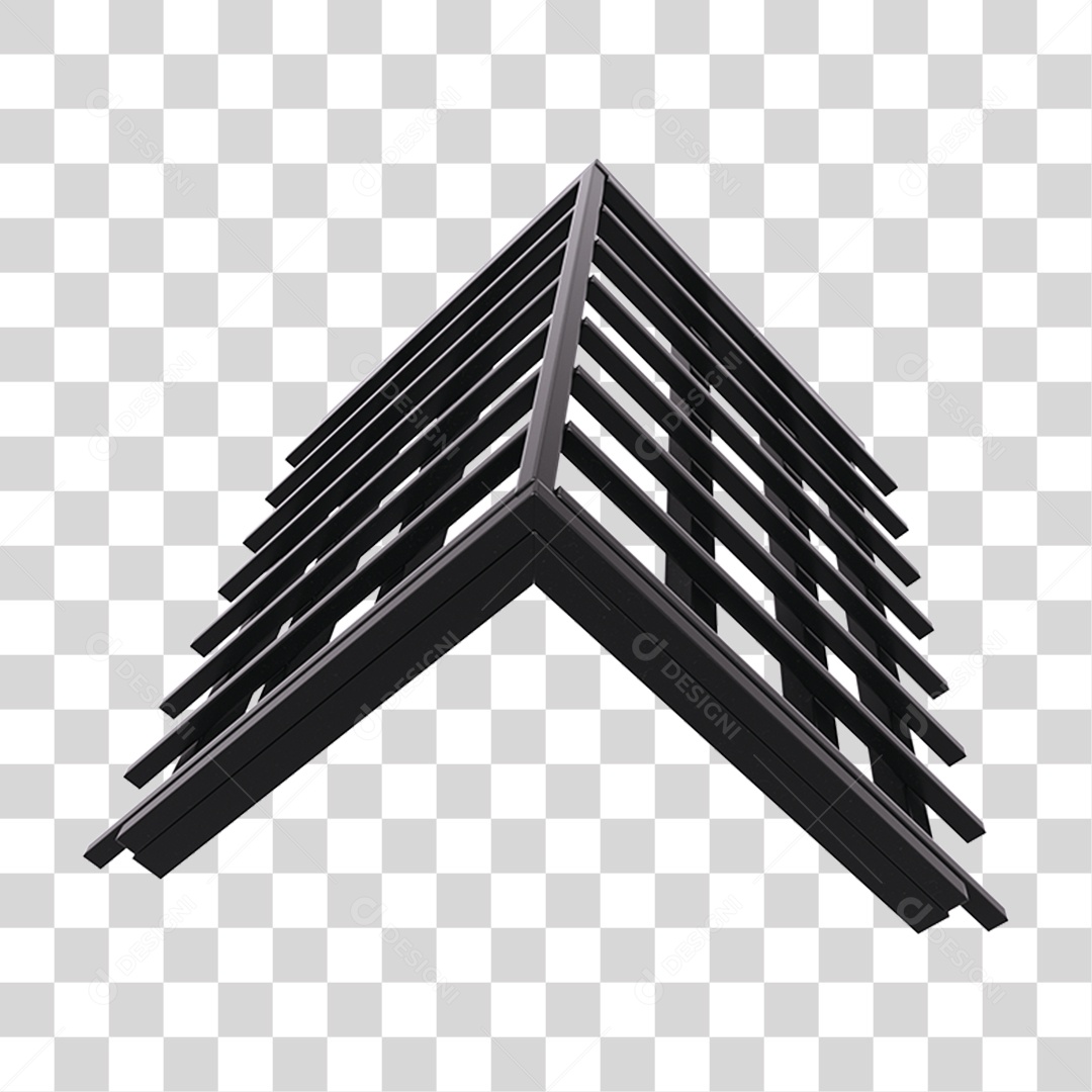 Armação Telhado Metal PNG Transparente