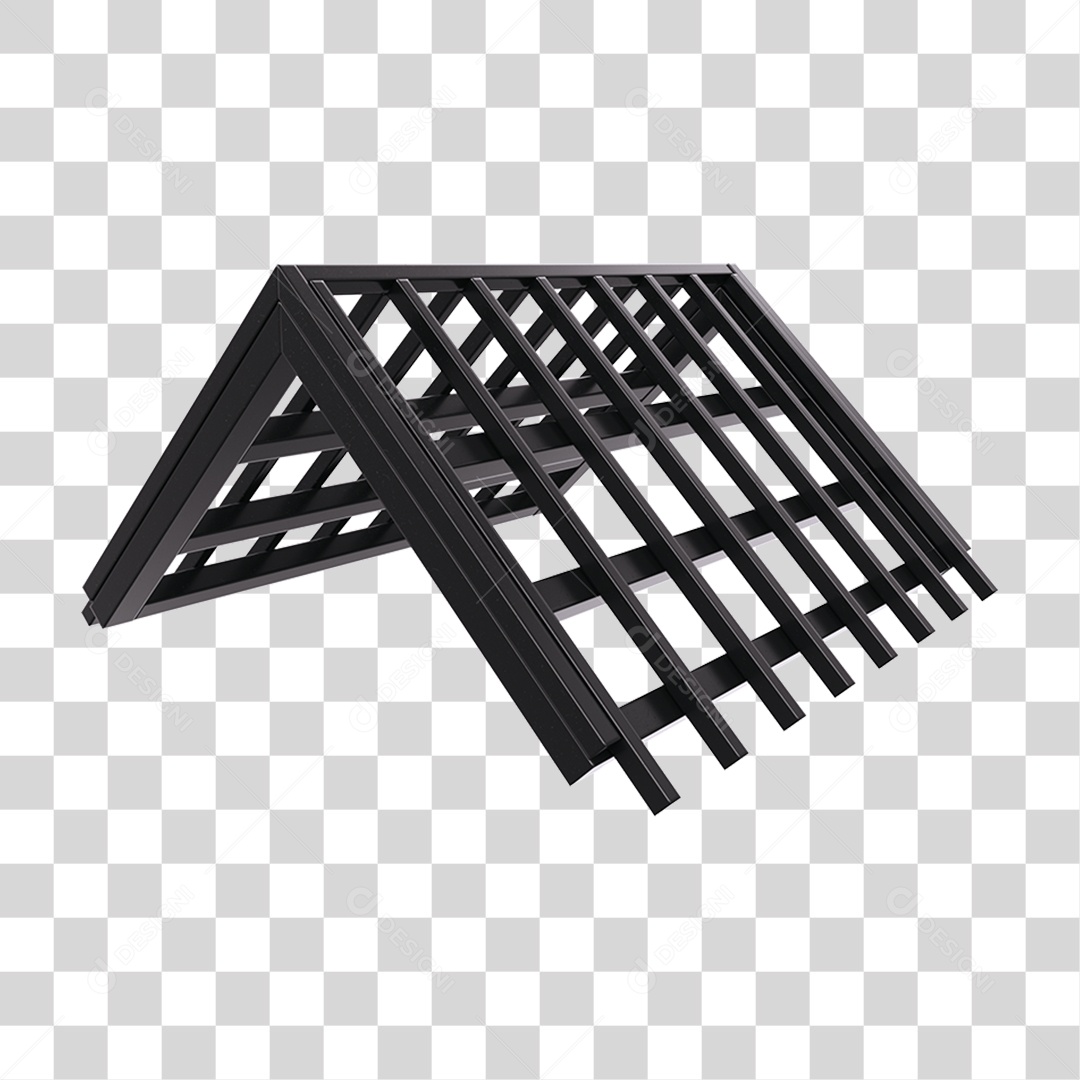 Armação Telhado Metal PNG Transparente