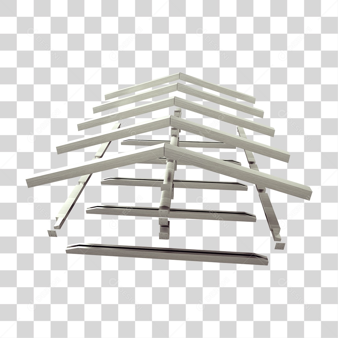 Armação Telhado Metal PNG Transparente