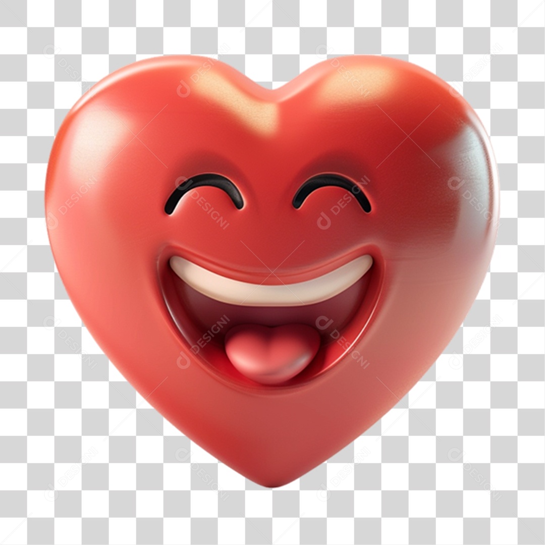 Elemento 3D Emoji Reações Emoções PNG Transparente