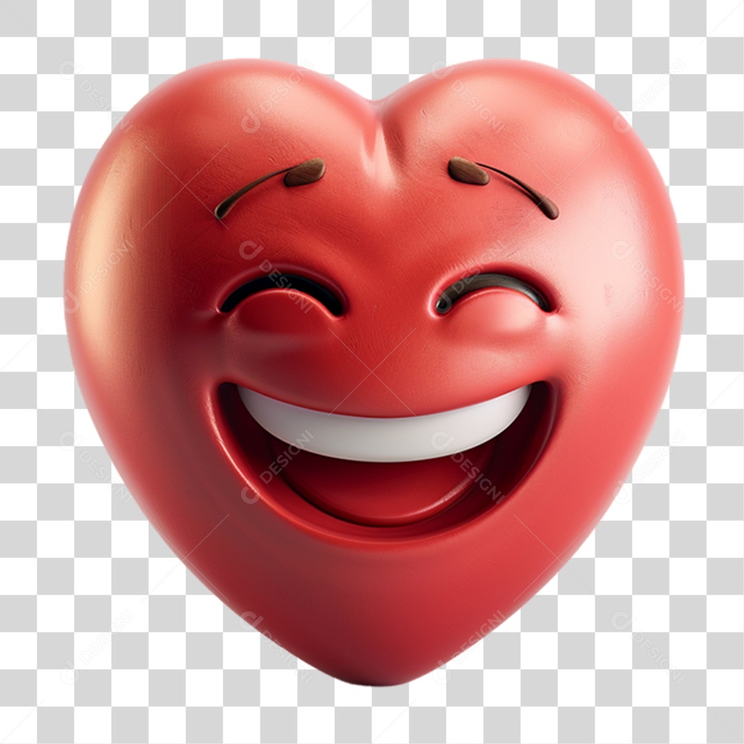 Elemento 3D Emoji Reações Emoções PNG Transparente