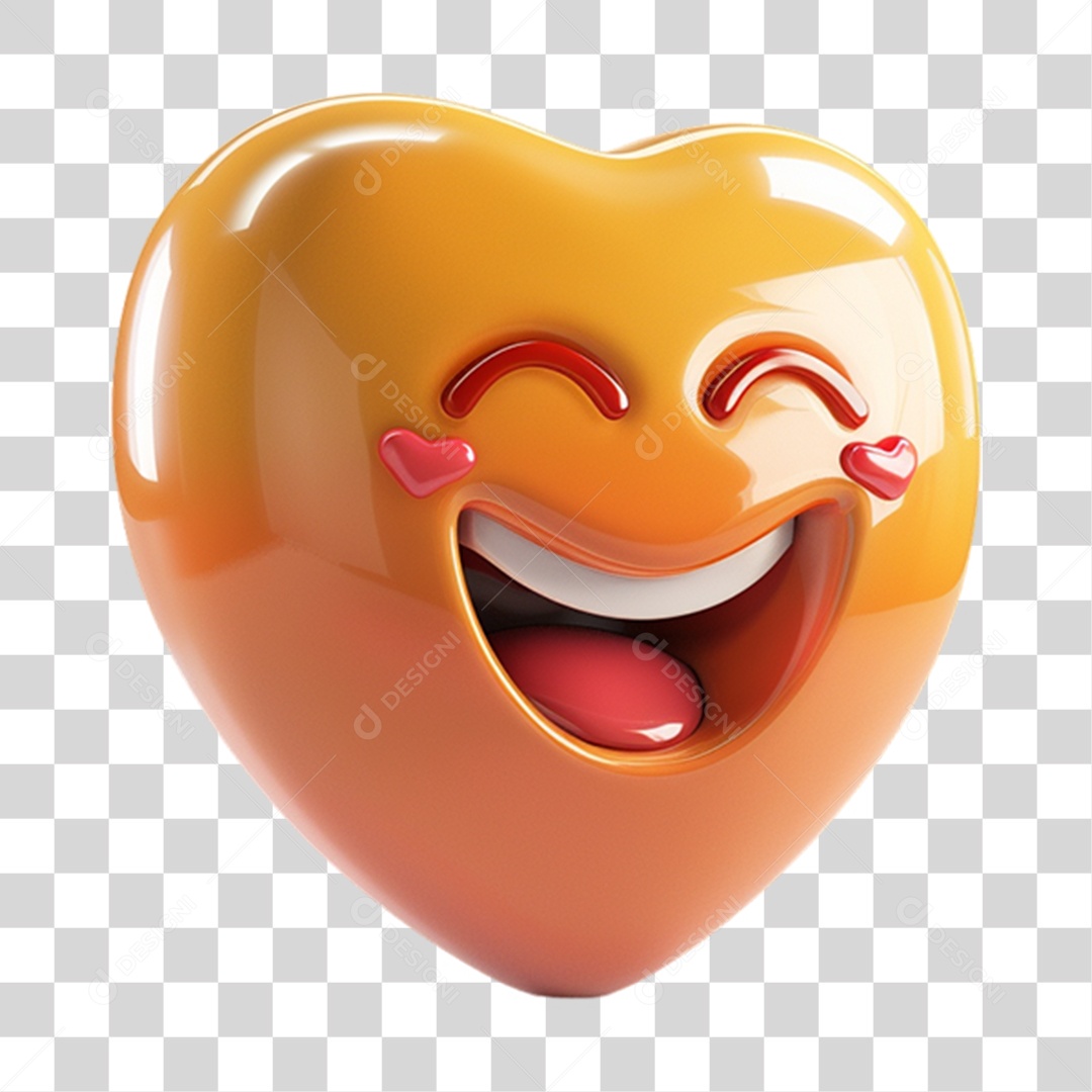Elemento 3D Emoji Reações Emoções PNG Transparente