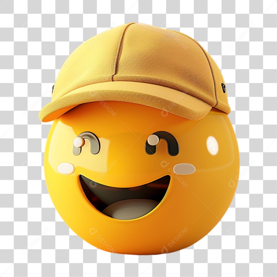 Elemento 3D Emoji Reações Emoções PNG Transparente