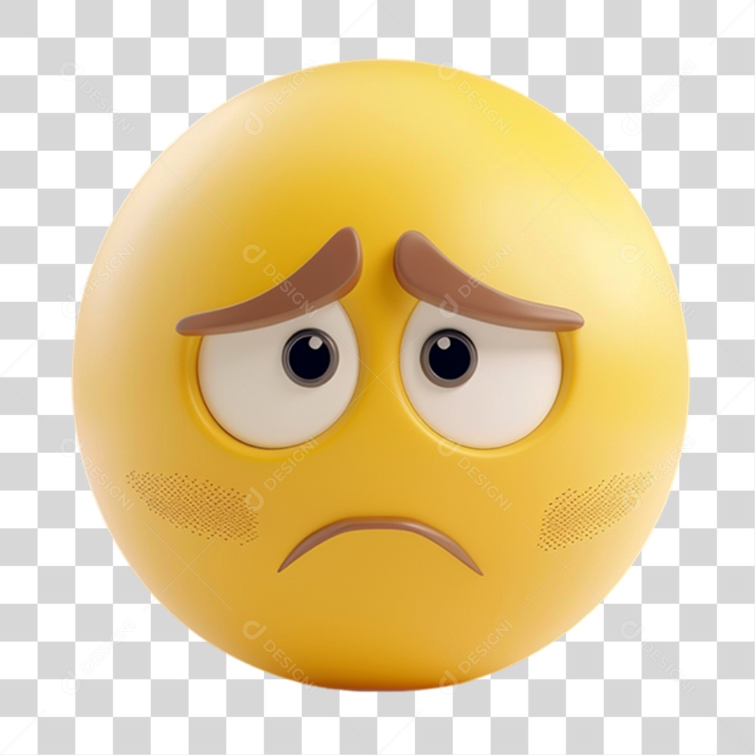 Elemento 3D Emoji Reações Emoções PNG Transparente
