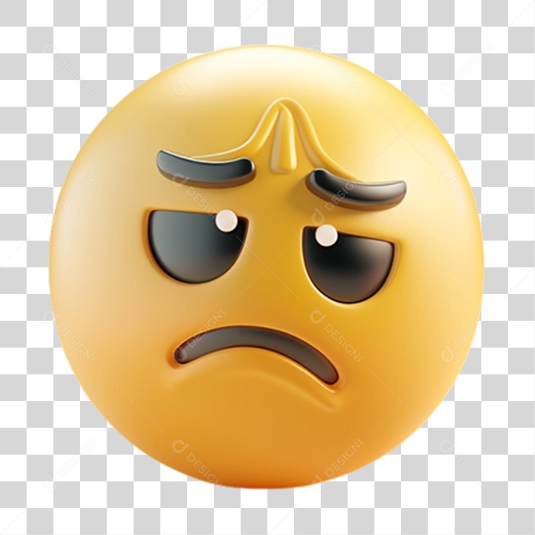 Elemento 3D Emoji Reações Emoções PNG Transparente