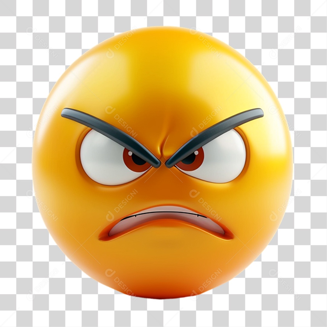 Elemento 3D Emoji Reações Emoções PNG Transparente