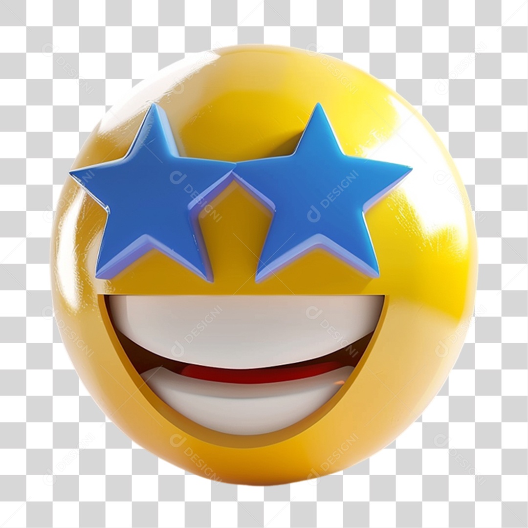 Elemento 3D Emoji Reações Emoções PNG Transparente