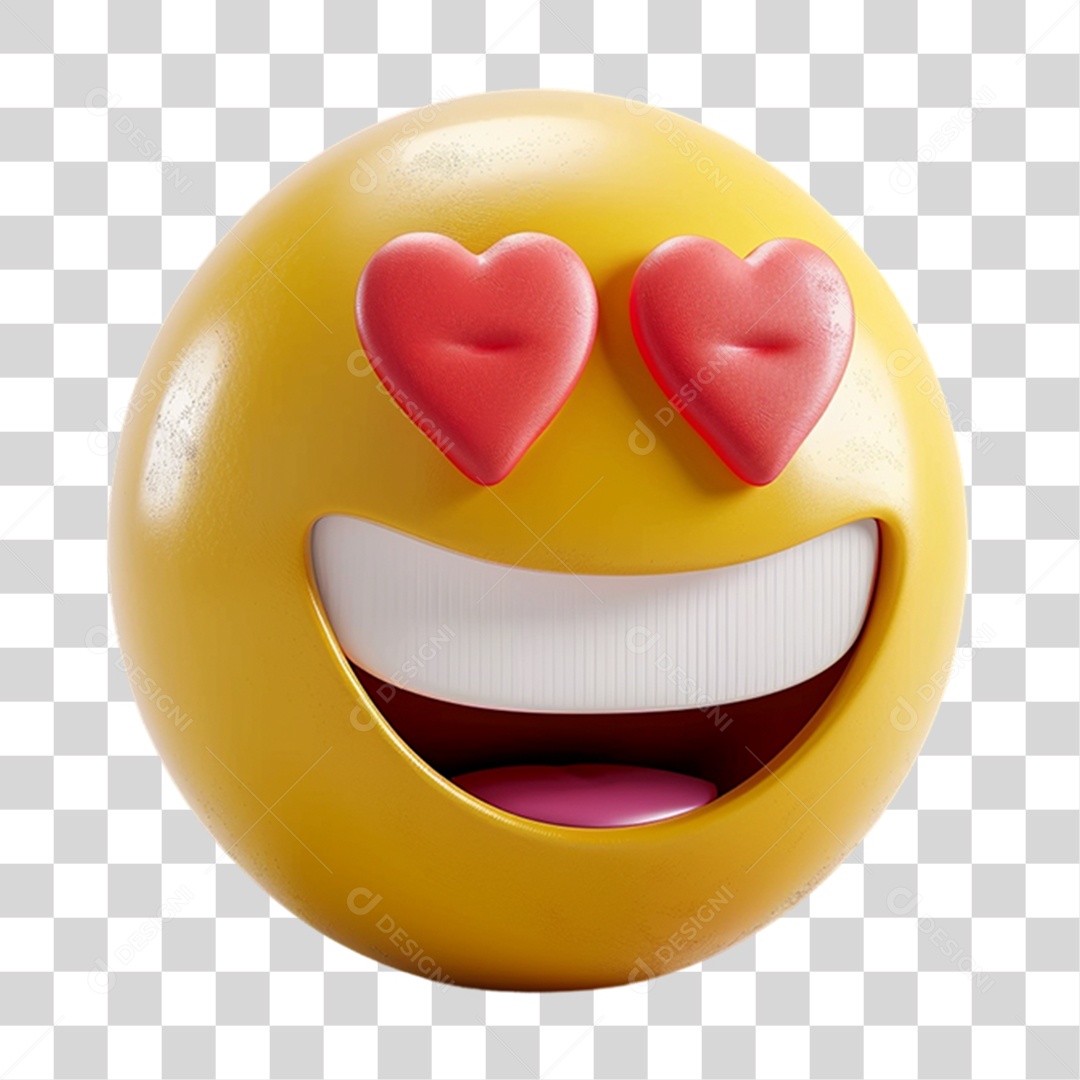 Elemento 3D Emoji Reações Emoções PNG Transparente