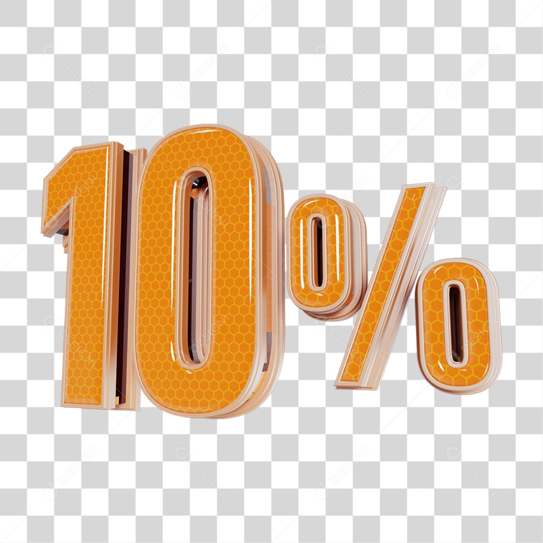 Número com Sinal de Porcentagem PNG Transparente