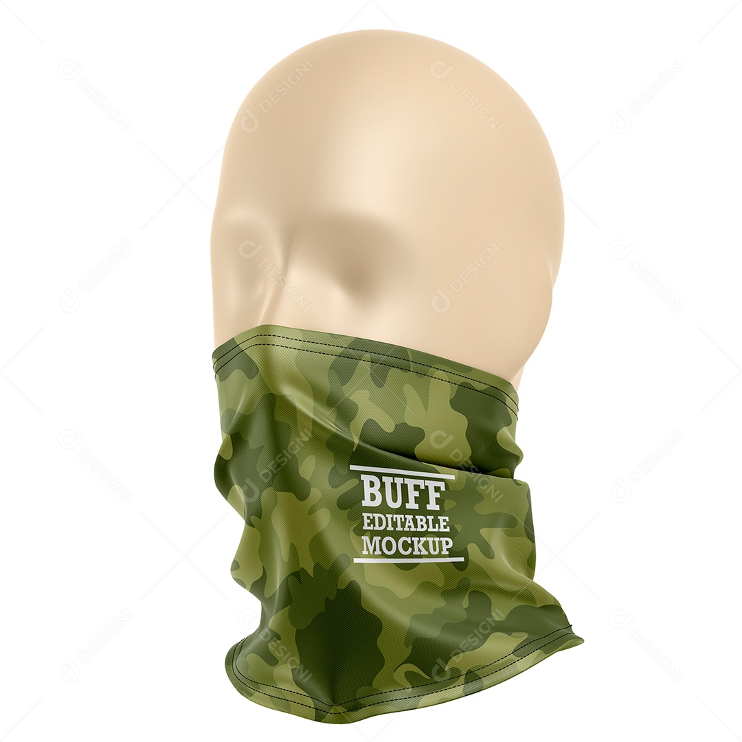 Mascara no Rosto Em Manequim PSD Editável Mockup