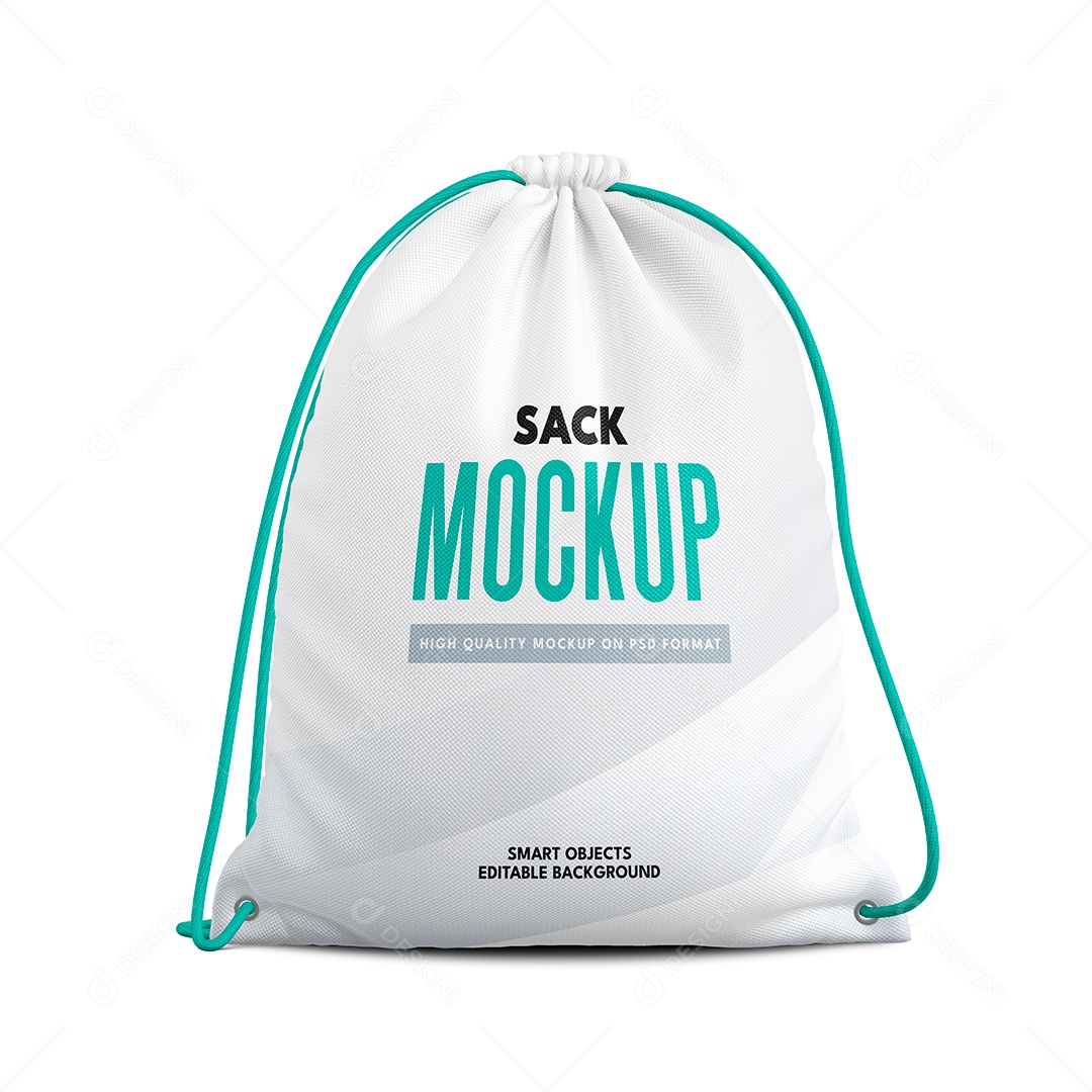 Mochila Tipo Sacola para Academia PSD Editável Mockup