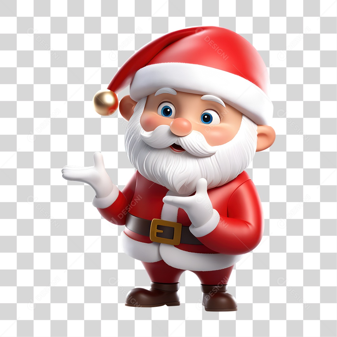 Bonequinho de Papai Noel Pequeno PNG