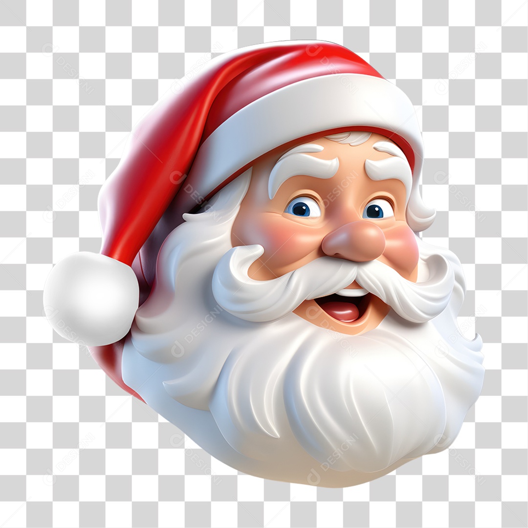 Rosto do Papai Noel PNG