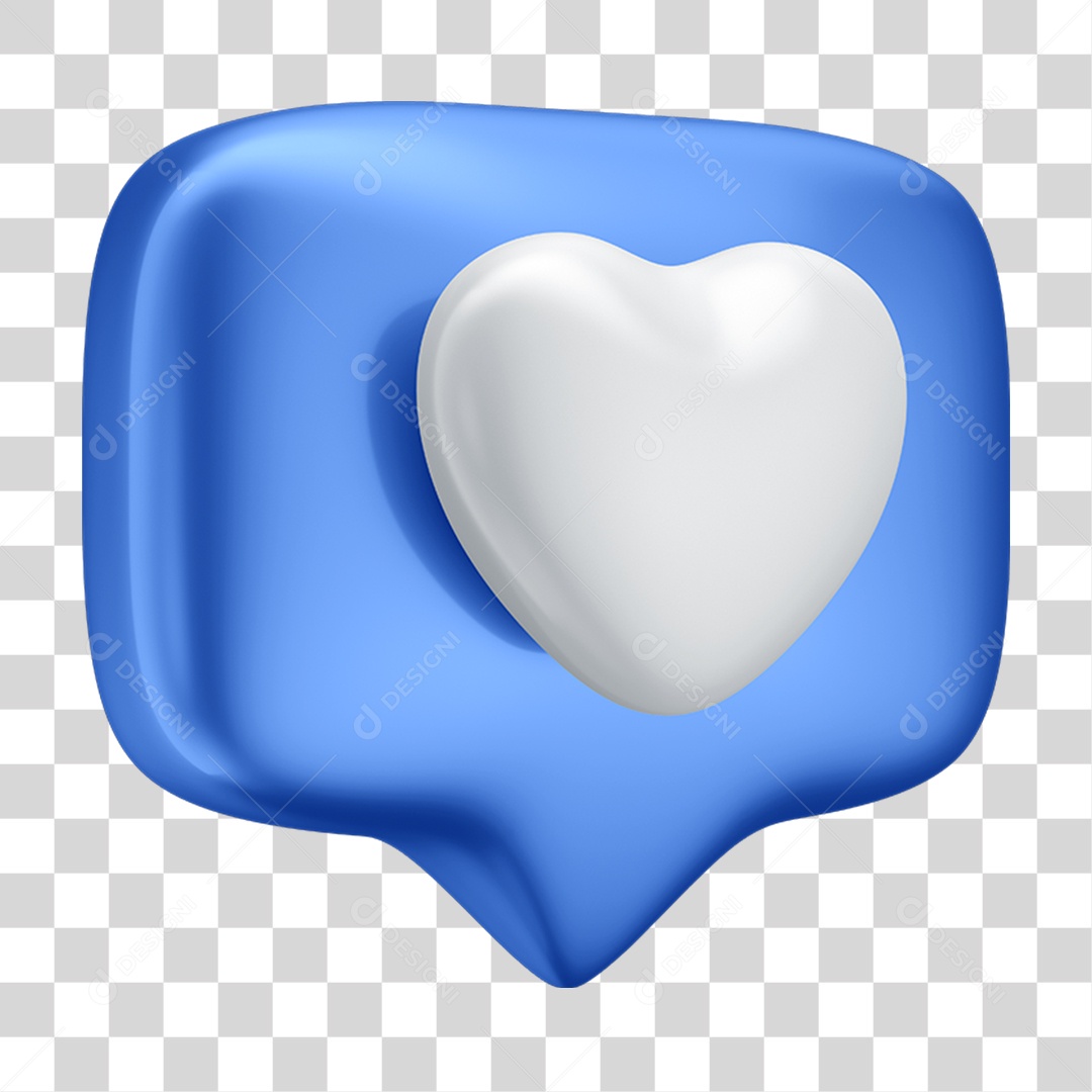 Balão Coração PNG Transparente