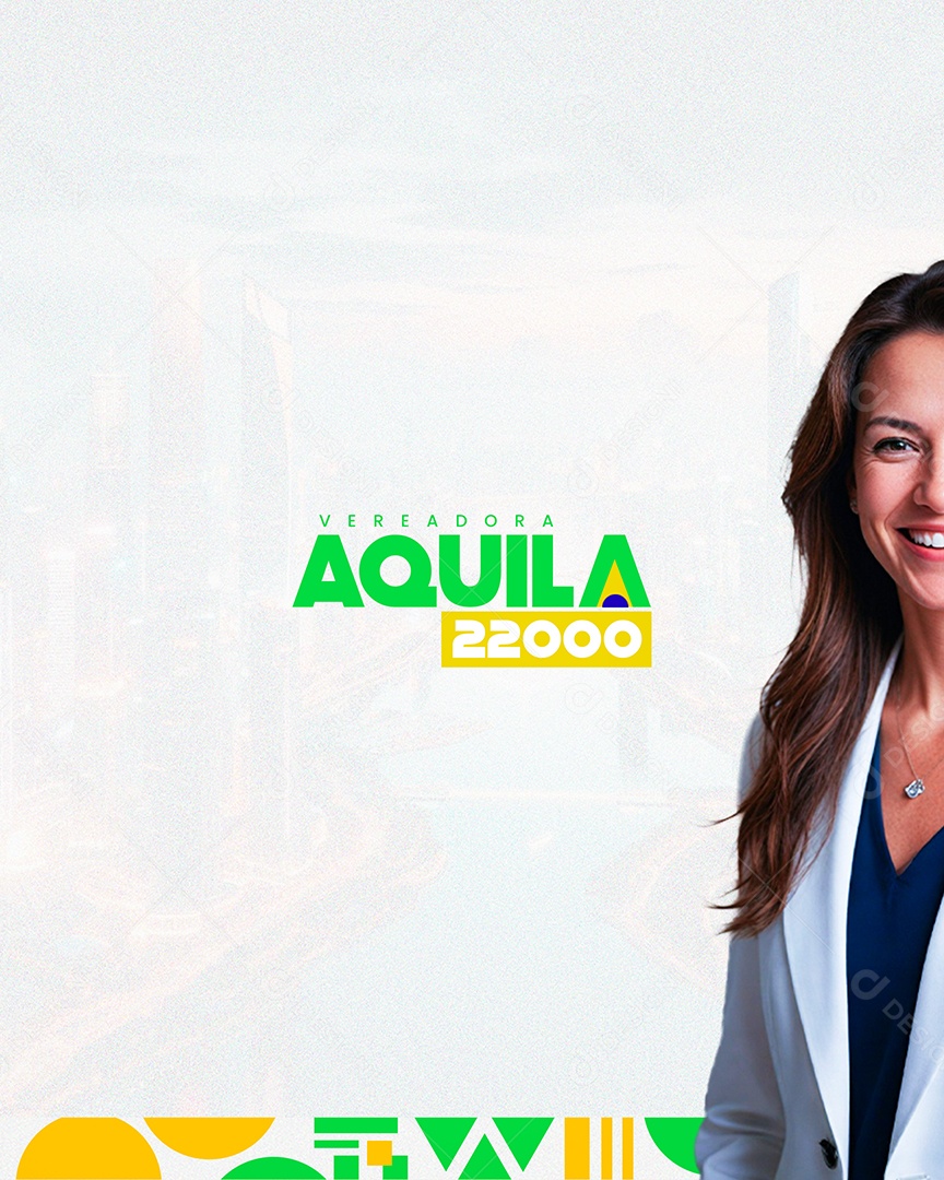 Politica Vereadora Aquila Social Media PSD Editável