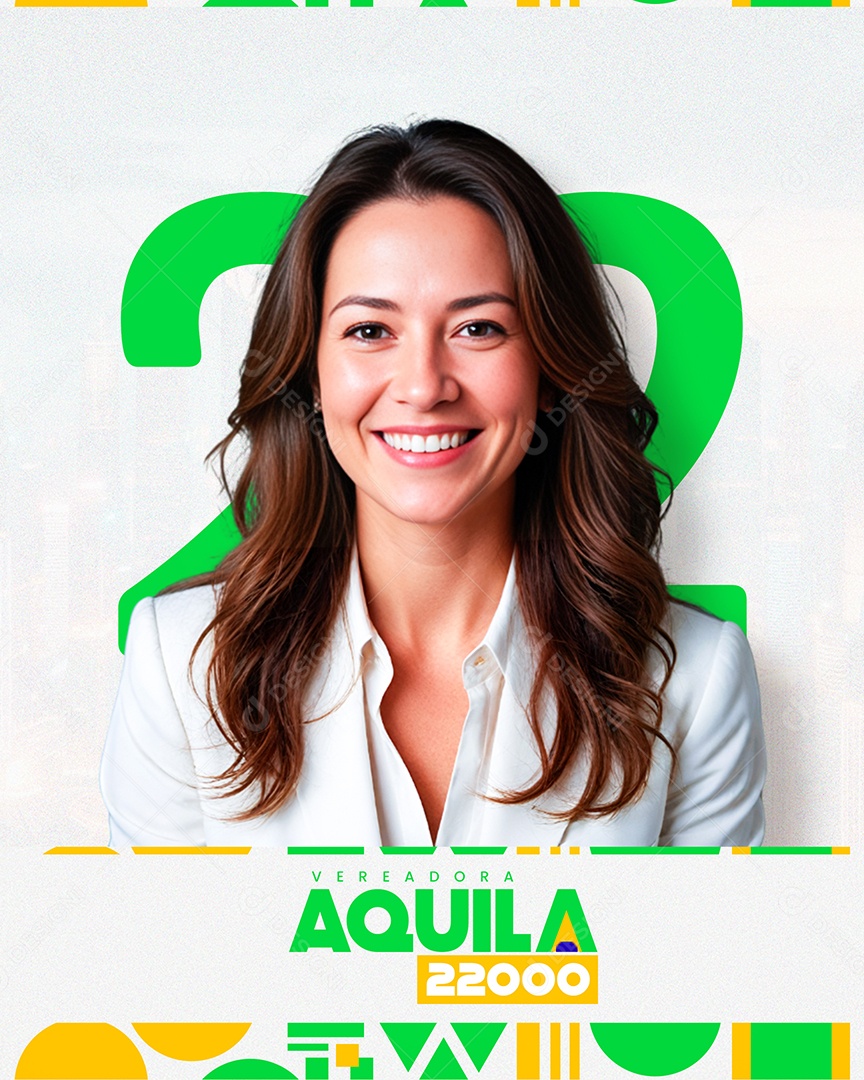 Politica Vereadora Aquila Social Media PSD Editável