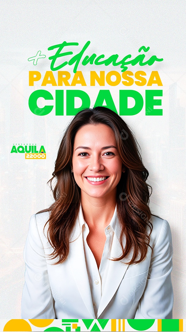 Story Politica mais Educação para nossa Cidade Social Media PSD Editável