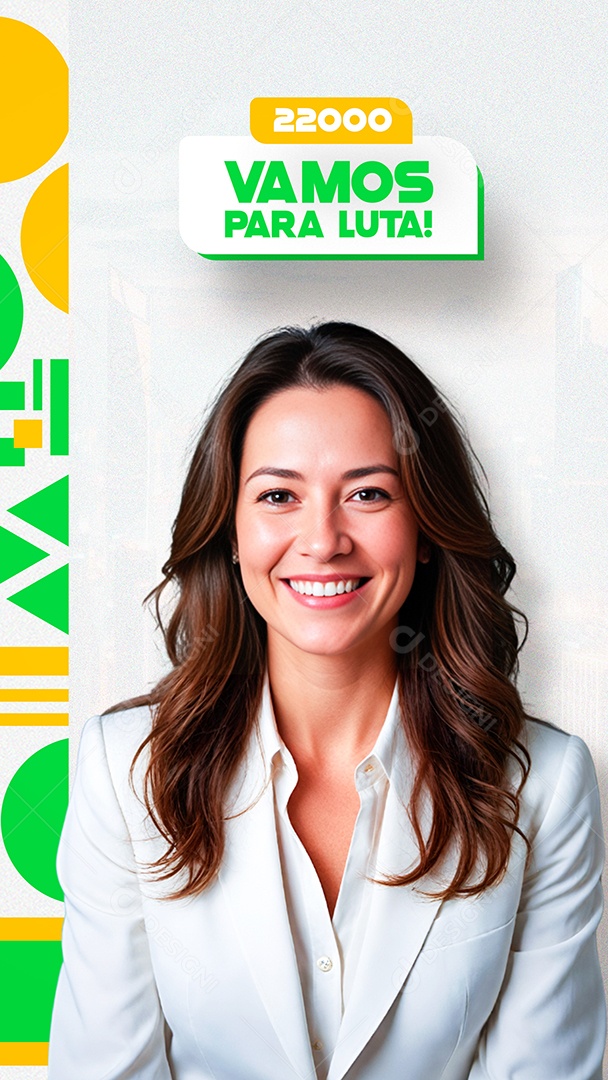 Story Politica Vamos para Luta Social Media PSD Editável
