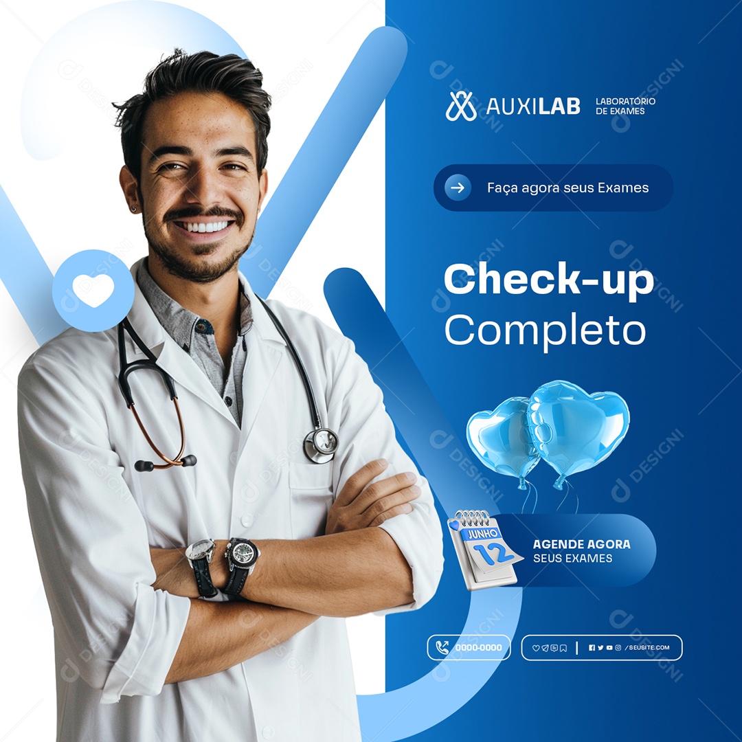 Check-up Completo Social Media PSD Editável