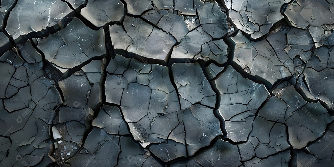 Fundo de terra rachada