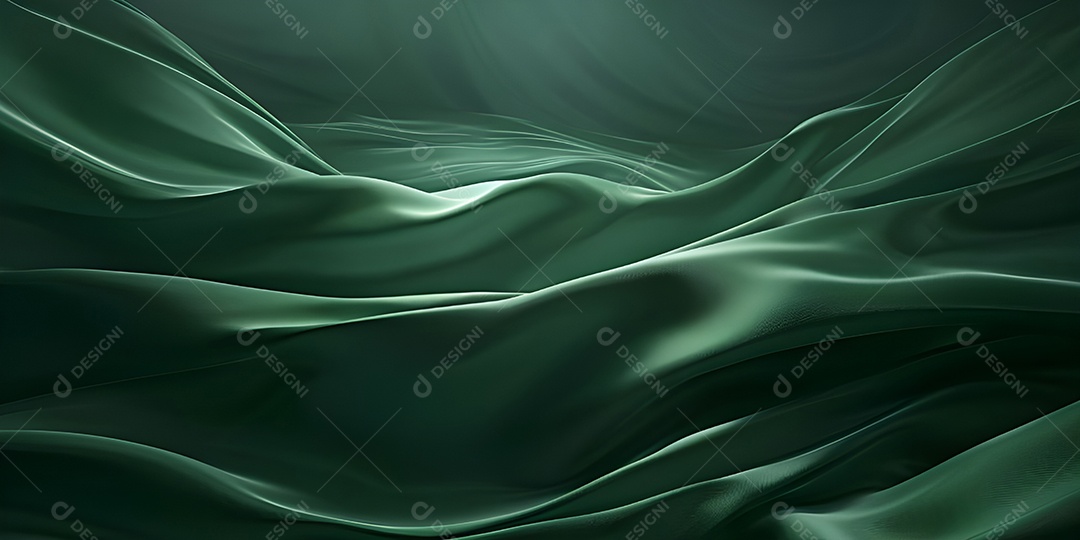 Fundo de textura de tecido verde ondulado