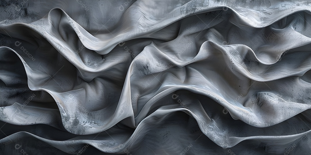 Fundo abstrato cinza ondulado