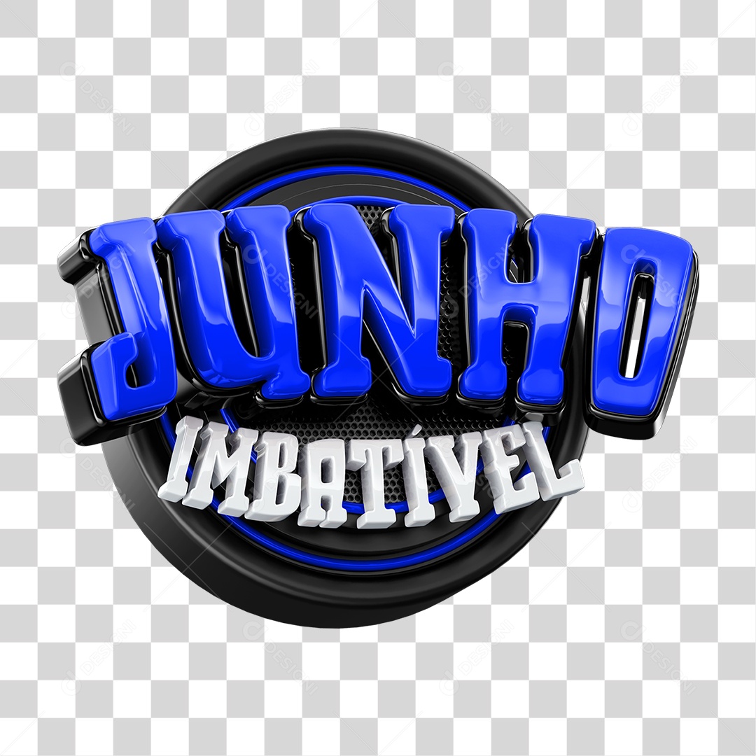 Selo 3D Junho Imbatível PNG Transparente