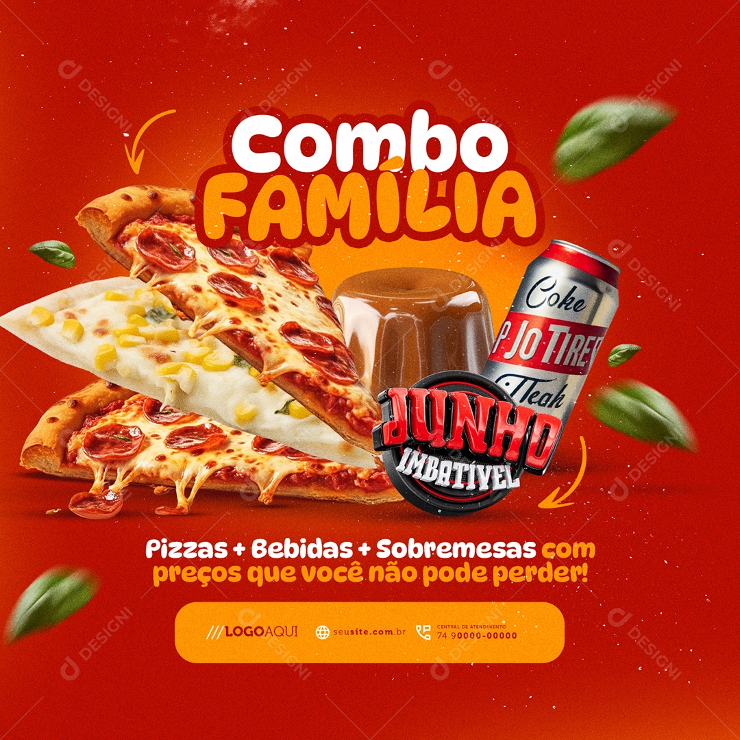 Junho Imbatível Combo Família Social Media PSD Editável