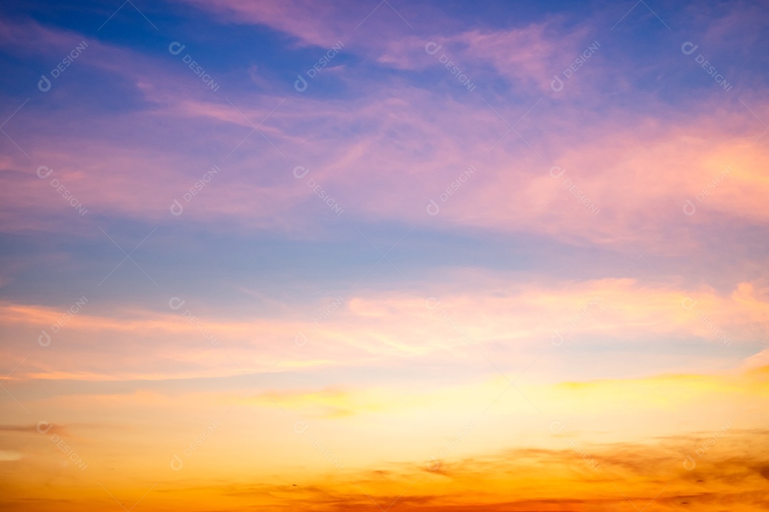 Céu abstrato colorido