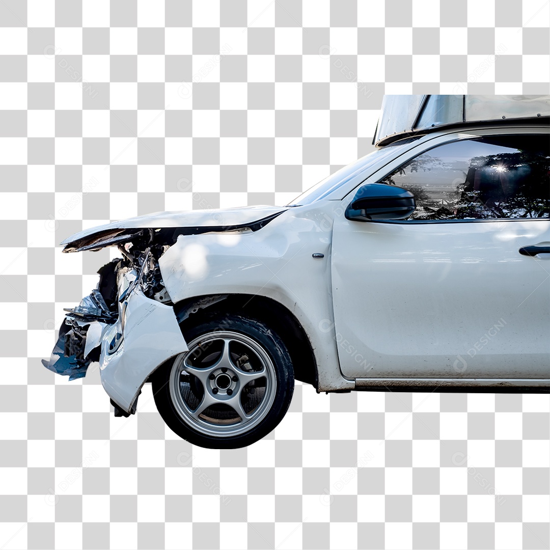 Carro Batido Amassado PNG Transparente