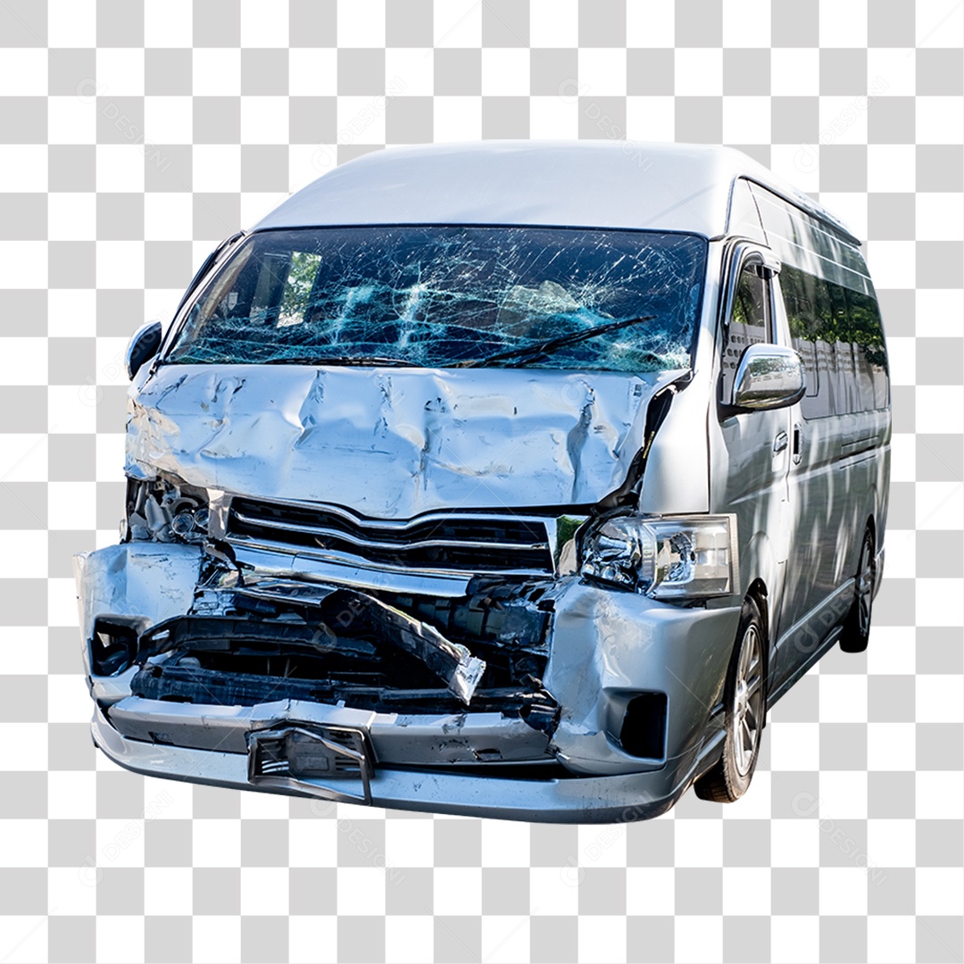 Carro Batido Amassado PNG Transparente