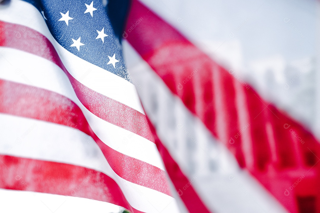 Fundo da bandeira nacional dos EUA