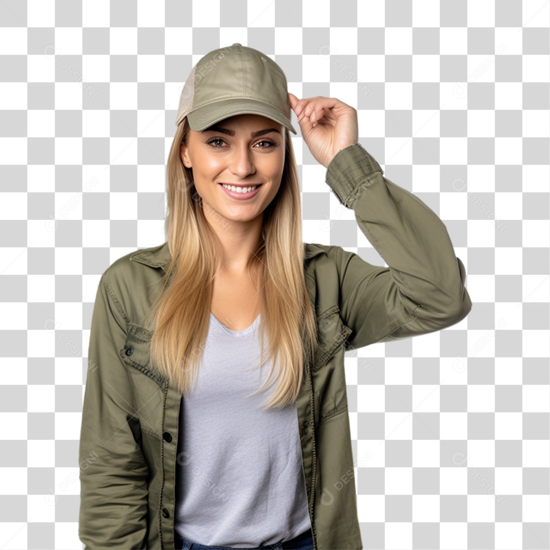 Mulher Caminhoneira Motorista PNG Transparente