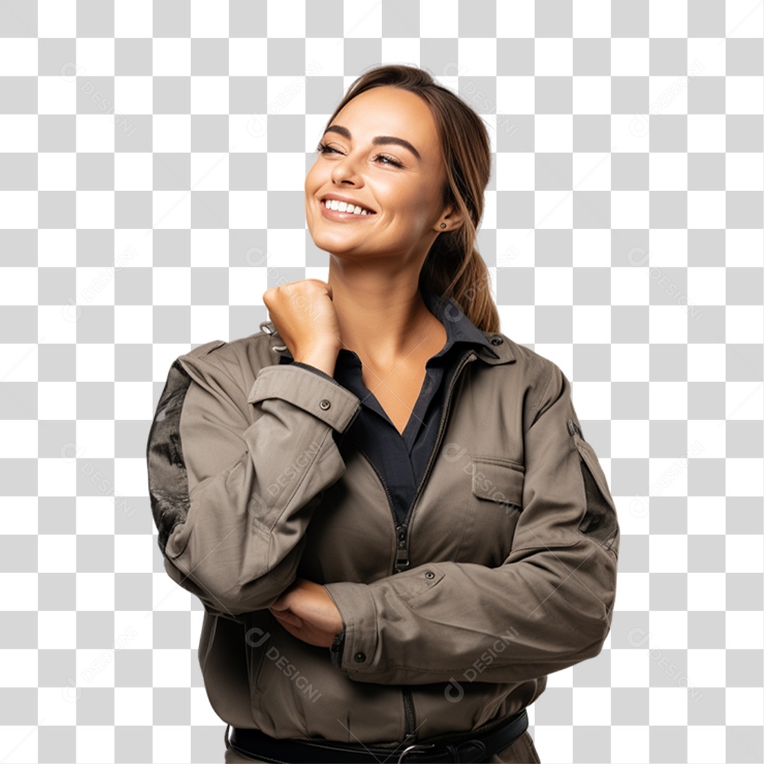 Mulher Caminhoneira Motorista PNG Transparente