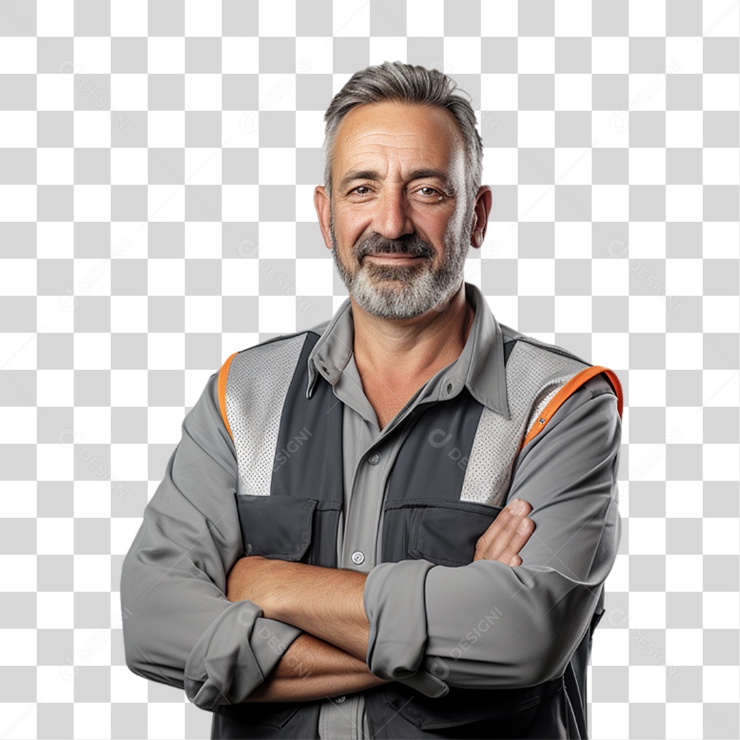 Homem Caminhoneiro Motorista PNG Transparente