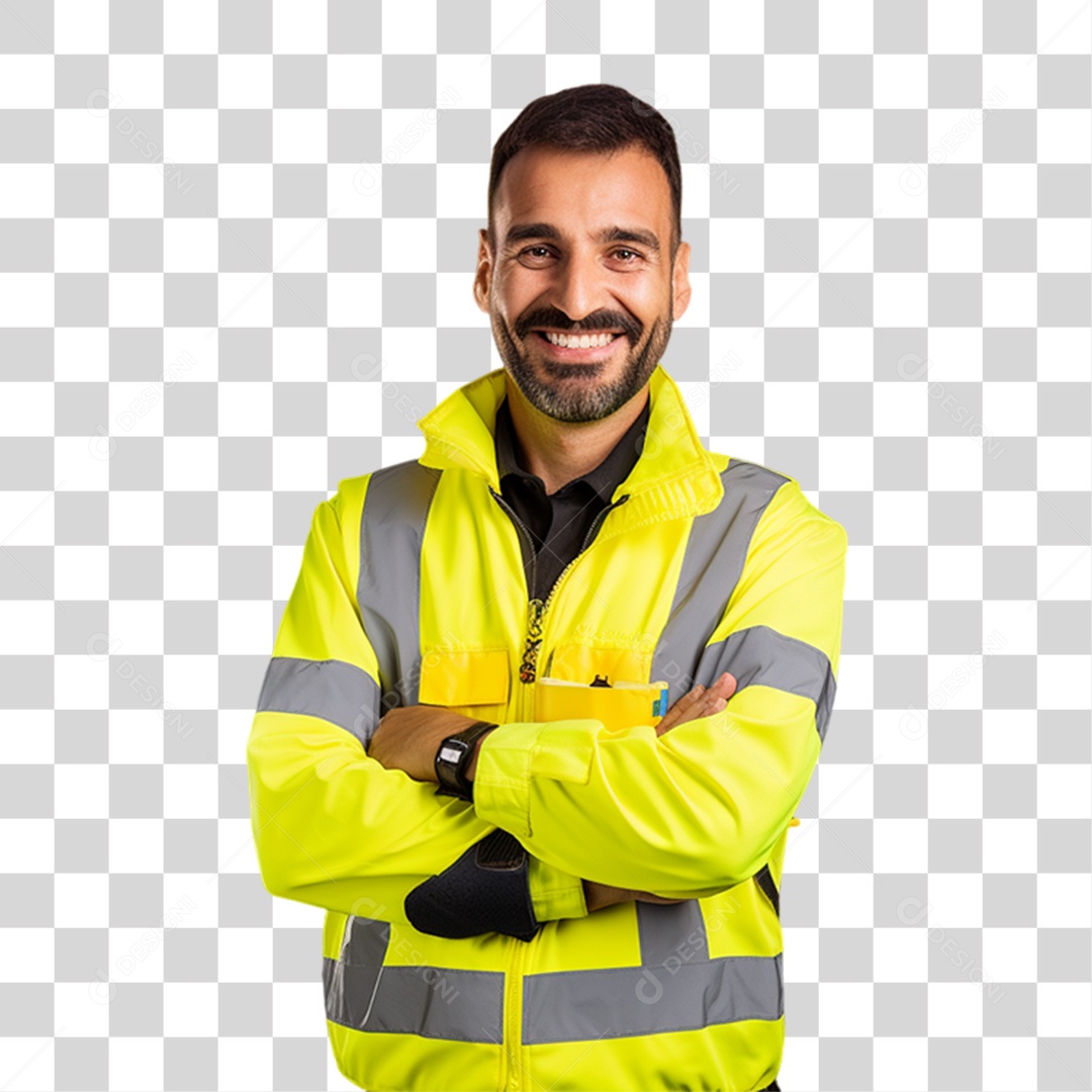 Homem Caminhoneiro Motorista PNG Transparente